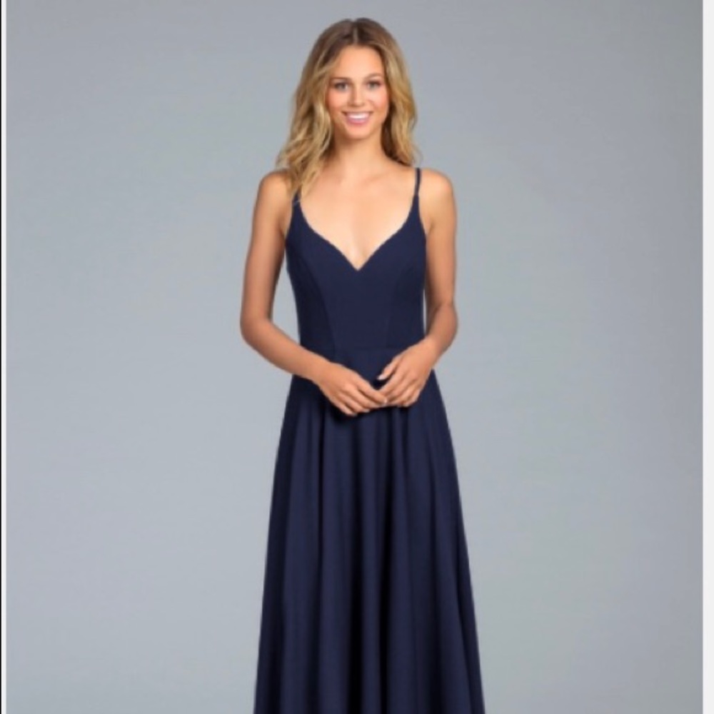 Hayley Paige Occasion Bridesmaid Dress 5815 indigo